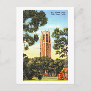 Vintage Bok Singing Tower, Lake Wales, Florida, Vykort