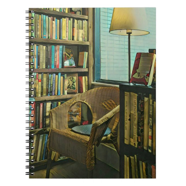 Vintage bok-teckningar anteckningsbok (Framsidan)