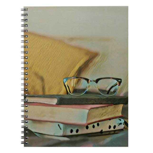 Vintage bok-teckningar anteckningsbok (Framsidan)