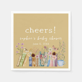 Vintage Bokar A New Chapter Baby Shower Pappersservett