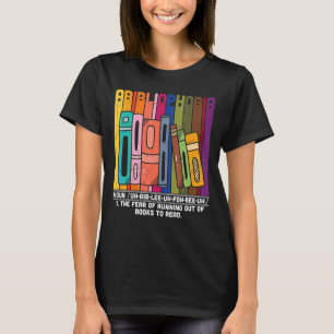Vintage Bokar Abibliofobi Definition Bookworm Re T Shirt