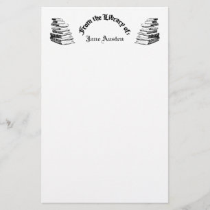 Vintage Bokar Anpassningsbar Stationery Brevpapper