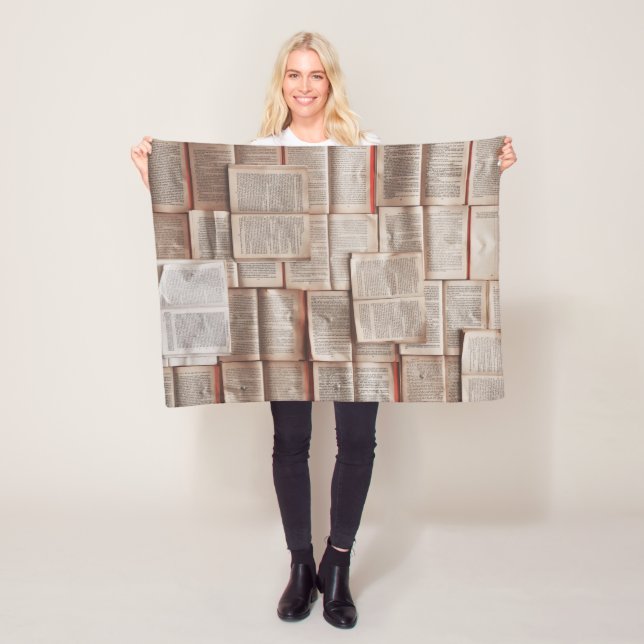 Vintage Bokar Fleecefilt (På plats)