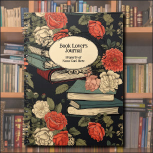 Vintage Bokar och Ro Reader's Journal Diary Anteckningsbok