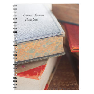 Vintage bokar staplad anteckningsbok