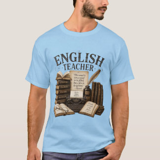 Vintage Boklig Engelsklärare T Shirt