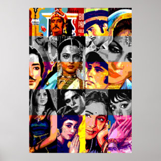 Vintage Bollywood Mönster 3 Poster