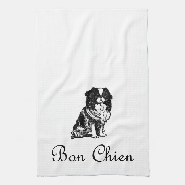 Vintage Bon Chien Bra Hund Pet Kökshandduk (Vertikal)