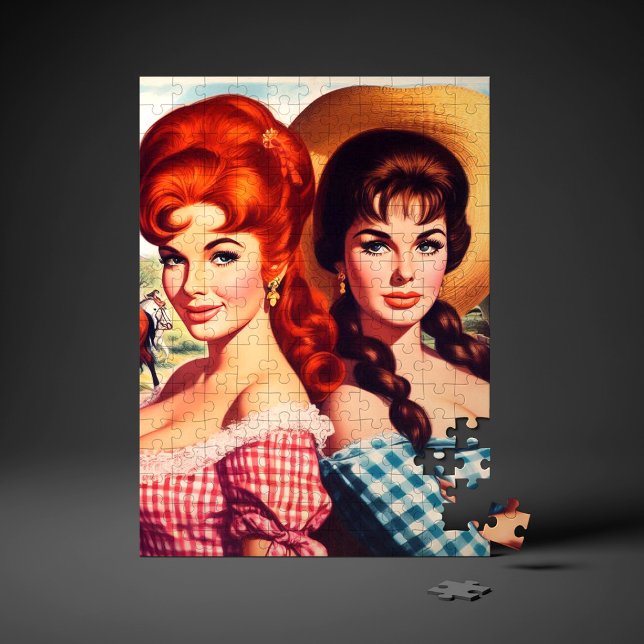 Vintage bondflicka pinuppor pussel (Skapare uppladdad)