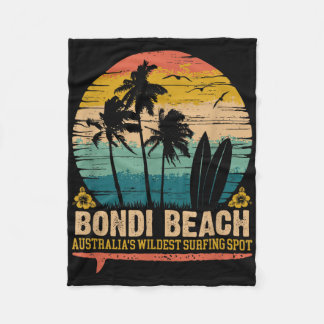 Vintage Bondi Beach, Australias Wildest Surfing Sp Fleecefilt