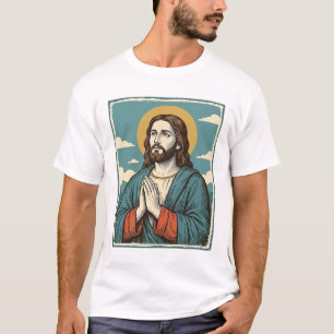 Vintage bönen Frälsare religiös skjorta design_1 T Shirt