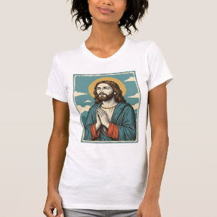 Vintage bönen Frälsare religiös skjorta design_1 T Shirt