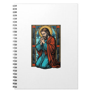 Vintage bönen religiös figur vektor skjorta Desi Anteckningsbok