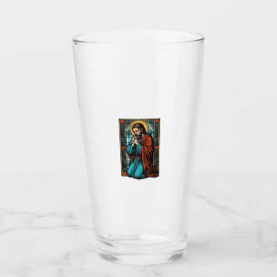 Vintage bönen religiös figur vektor skjorta Desi Glaskopp