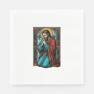 Vintage bönen religiös figur vektor skjorta Desi Pappersservett