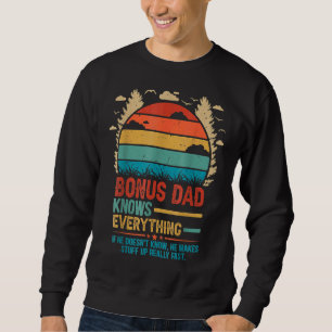 Vintage Bonus Pappa vet allt för Manar Far Lång Ärmad Tröja