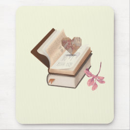  Vintage Book Aesthetic with Heart Map & Botanical Musmatta