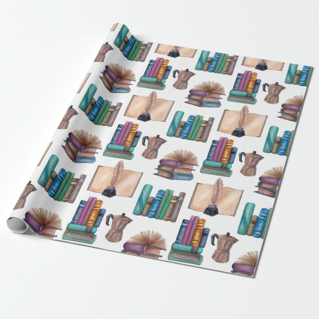 Vintage Books  Inpackningspapper Presentpapper (Utrullad)