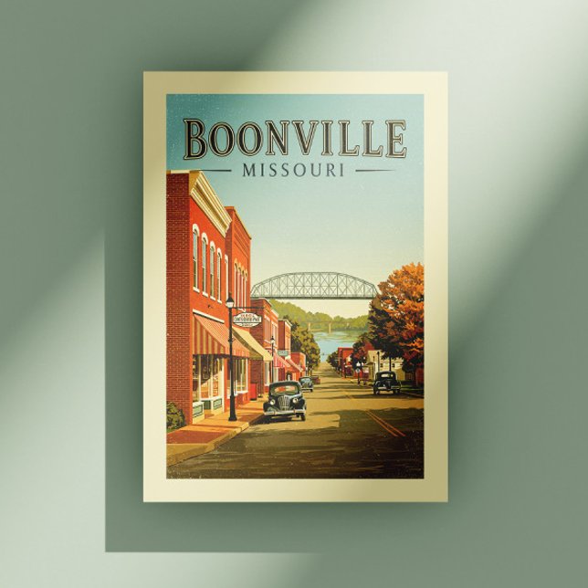 Vintage Boonville Missouri Vykort (Skapare uppladdad)