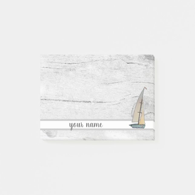 Vintage boot post-it block (Framsida)