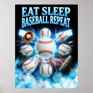 Vintage Bootleg Baseball Konst Poster