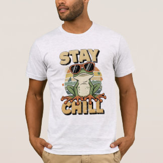 Vintage Bootleg Frog Retro Stay Chill Aesthetic T Shirt