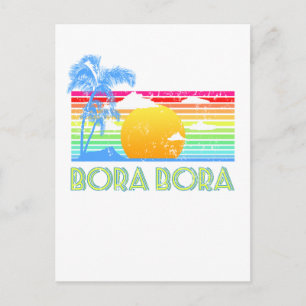 Vintage Bora Bora Beach Vykort