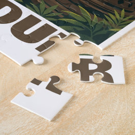 Vintage Borobudur-templet Indonesien Soluppgång Re Pussel