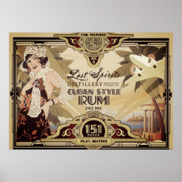 Vintage Borttappad Spirits Travel Poster