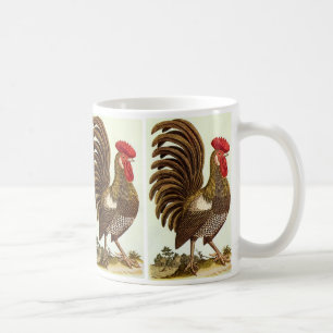 Vintage Boskap Chickens, Proud Tupp Kaffemugg