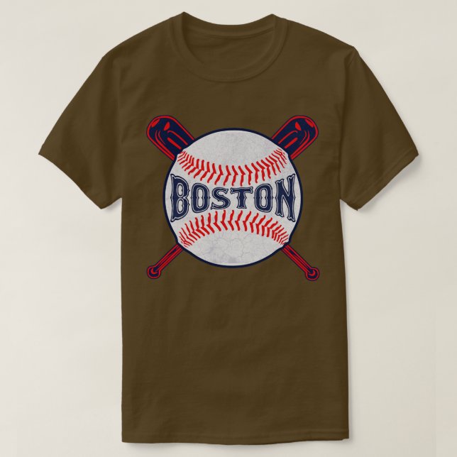 Vintage Boston Baseball T Shirt (Design framsida)