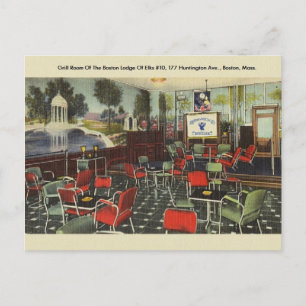 Vintage Boston Elks Lodge 10 vykort