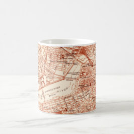 Vintage Boston Karta Kaffemugg