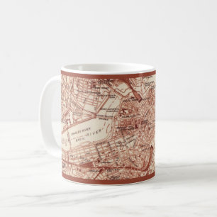 Vintage Boston Karta Mugg
