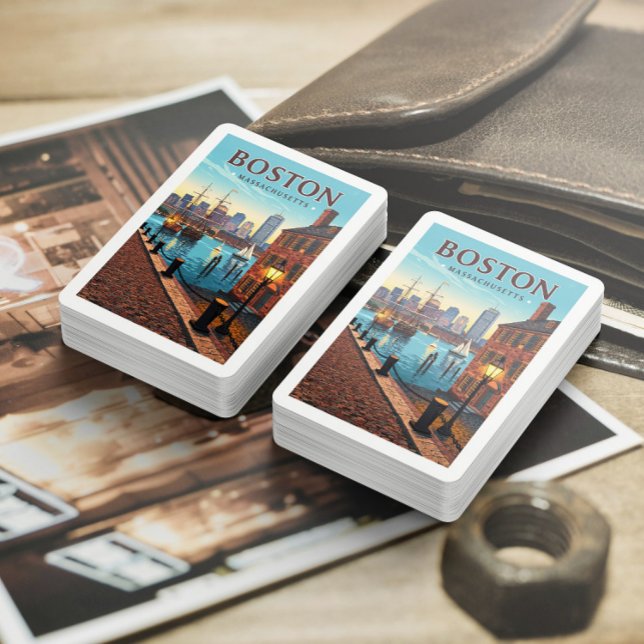 Vintage Boston Massachusetts Casinokort (Skapare uppladdad)