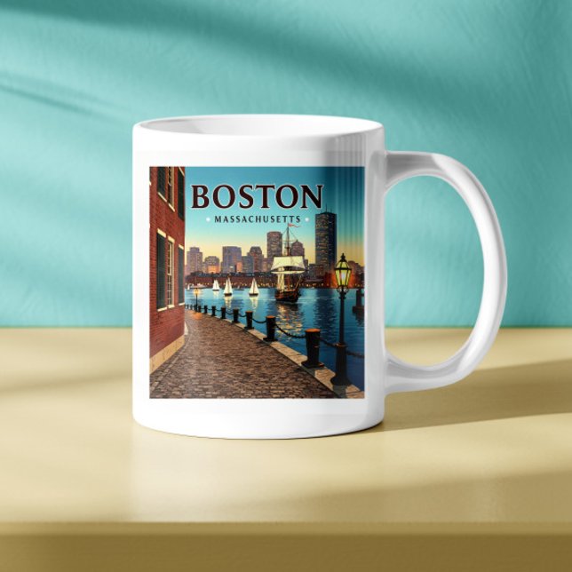 Vintage Boston Massachusetts Kaffemugg (Skapare uppladdad)