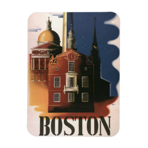 Vintage Boston, Massachusetts Paul Reveres ritt Magnet