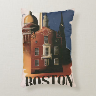 Vintage Boston, Massachusetts Paul Reveres ritt Prydnadskudde