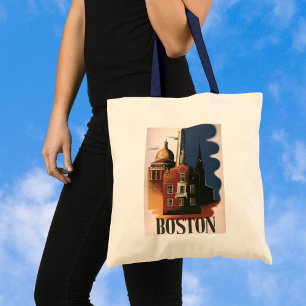 Vintage Boston, Massachusetts Paul Reveres ritt Tygkasse