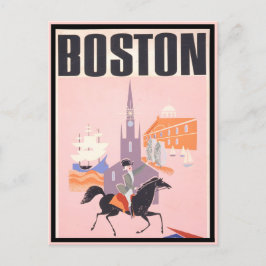 Vintage Boston Massachusetts Travel Vykort