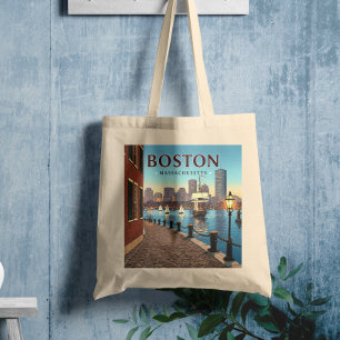 Vintage Boston Massachusetts Tygkasse