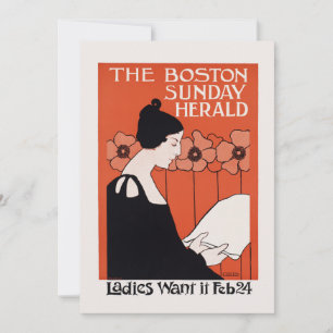 Vintage Boston Söndag Herald