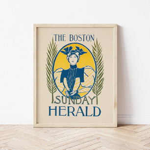 Vintage Boston Söndag Herald Poster