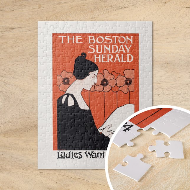 Vintage Boston Söndag Herald Pussel (Skapare uppladdad)