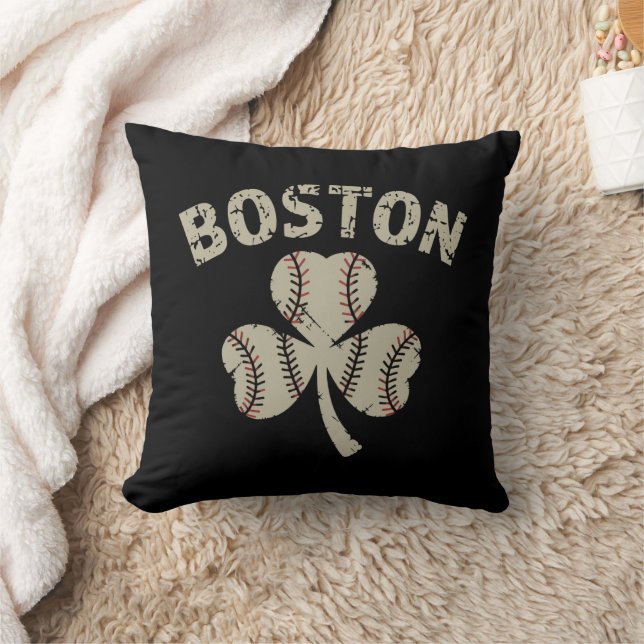 Vintage Boston St Patrick's Day irländsk Shamrock Kudde (Filt)