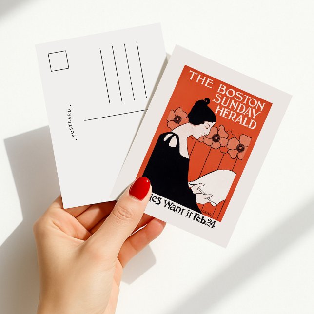 Vintage Boston Sunday Herald Vykort (Skapare uppladdad)