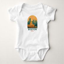 Vintage Boston USA Resa – Retro Stad Konst