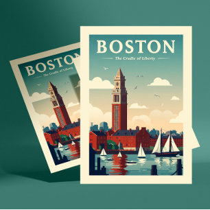 Vintage Boston Vykort