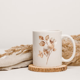 Vintage Botanical Bloom – Akvarellblommig mugg