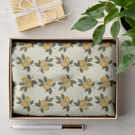 Vintage Botanical Citron & blad mjukt papper